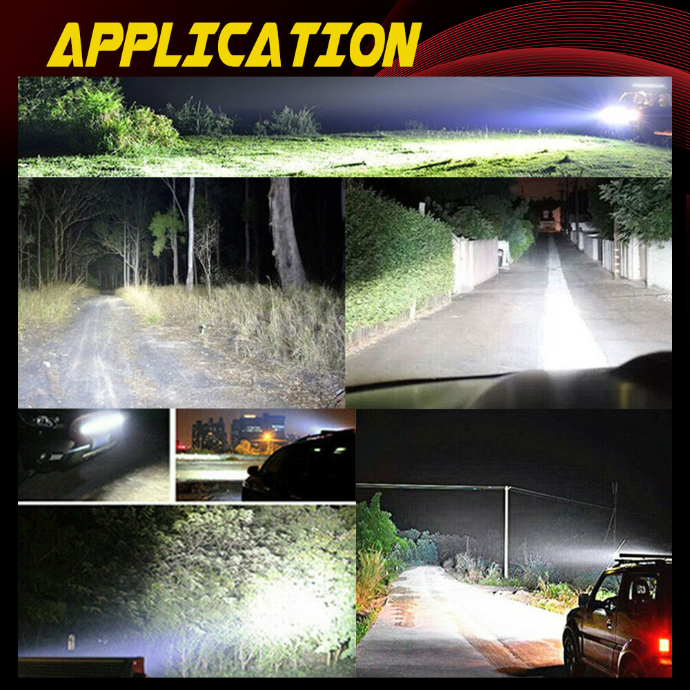 7 inch 24W Spot Flood LED Work Light Bar Fog Lamp Offroad Driving Truck SUV ATV