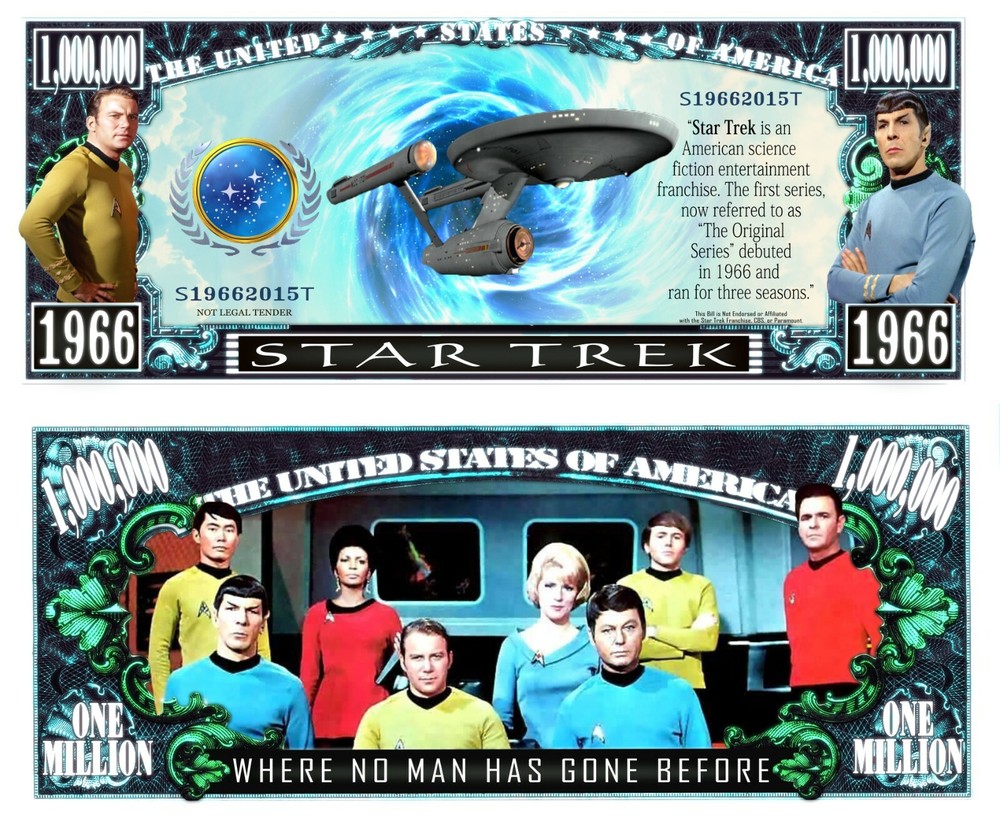 OUR STAR TREK NOVELTY NOTE (25 Bills)