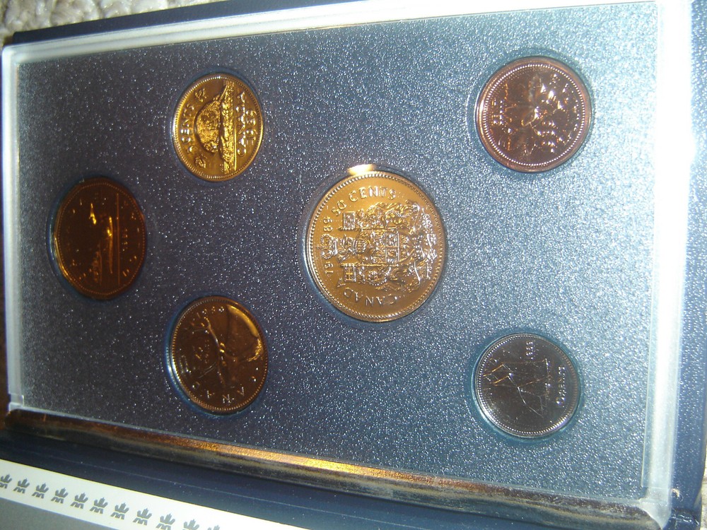 1996 Canada Specimen Mint Set (UNC. 6 Coins Cent to Two-Dollar) RJ