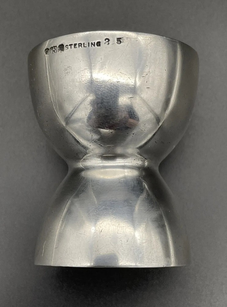 Reed & Barton Sterling Silver Egg Cup Mid Century Modern No Monogram