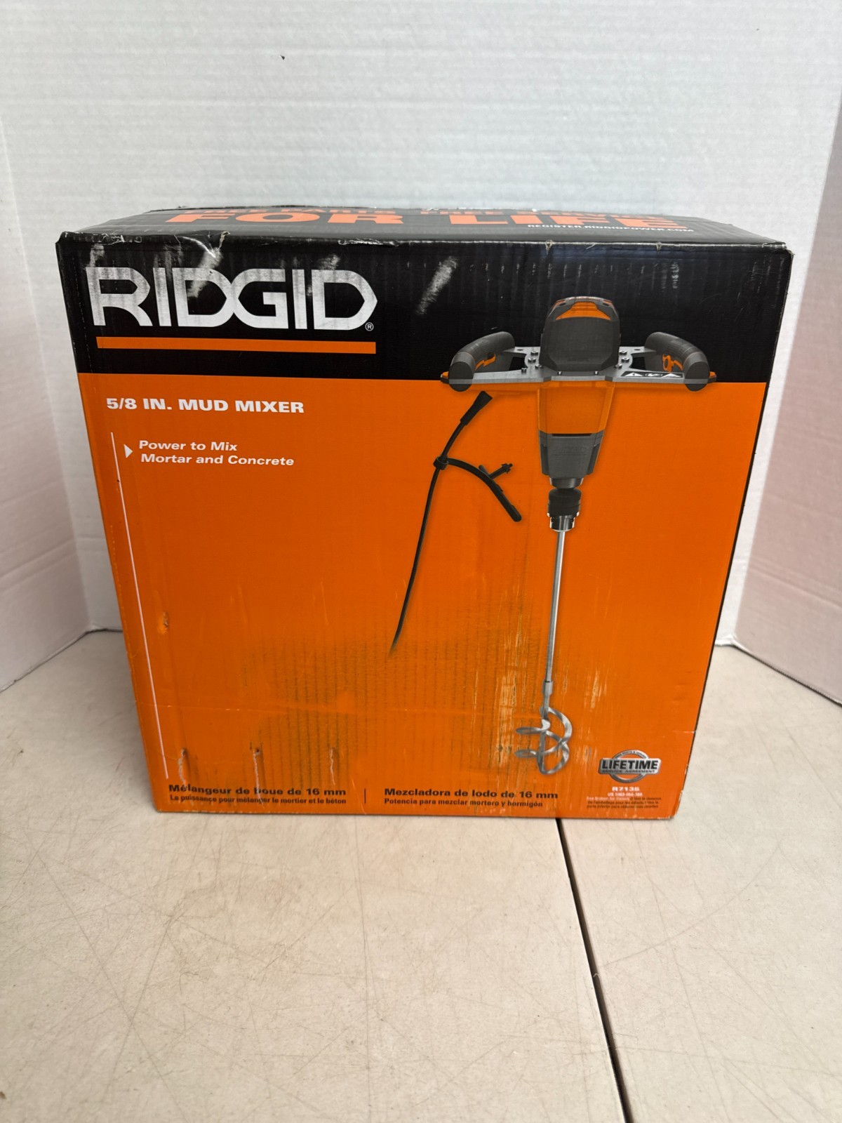 RIDGID R7135 5/8" Mud Mixer - Brand New