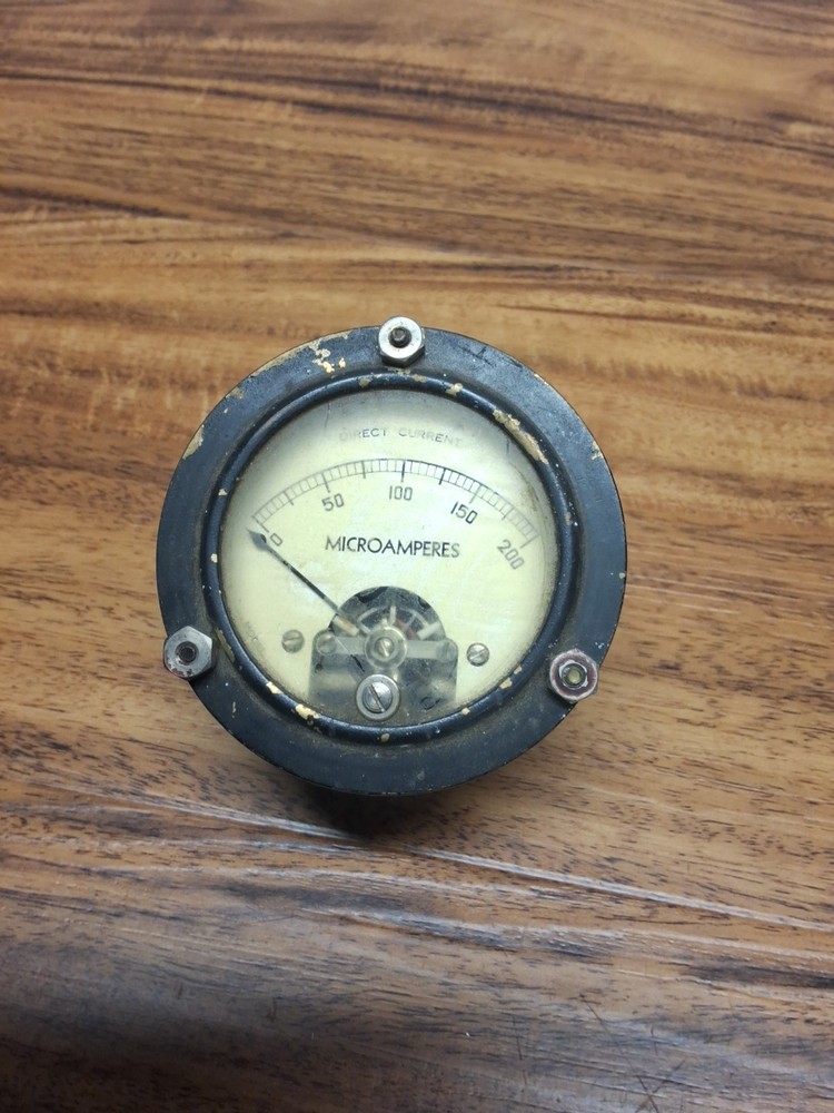 Vintage Hickok Model 56 D.C. Microamperes R.F. Level Panel Meter