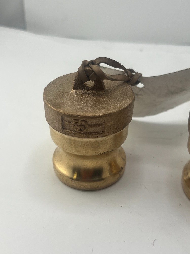 (QTY 2) Dust Plug Adapter Hose Fitting Camlock 2" Outer Diameter 2.14" Height