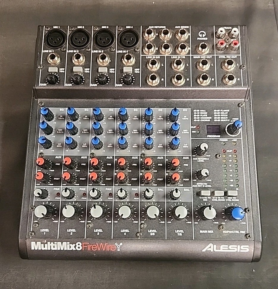 ALESIS MultiMix8 FireWire 8 track mixer