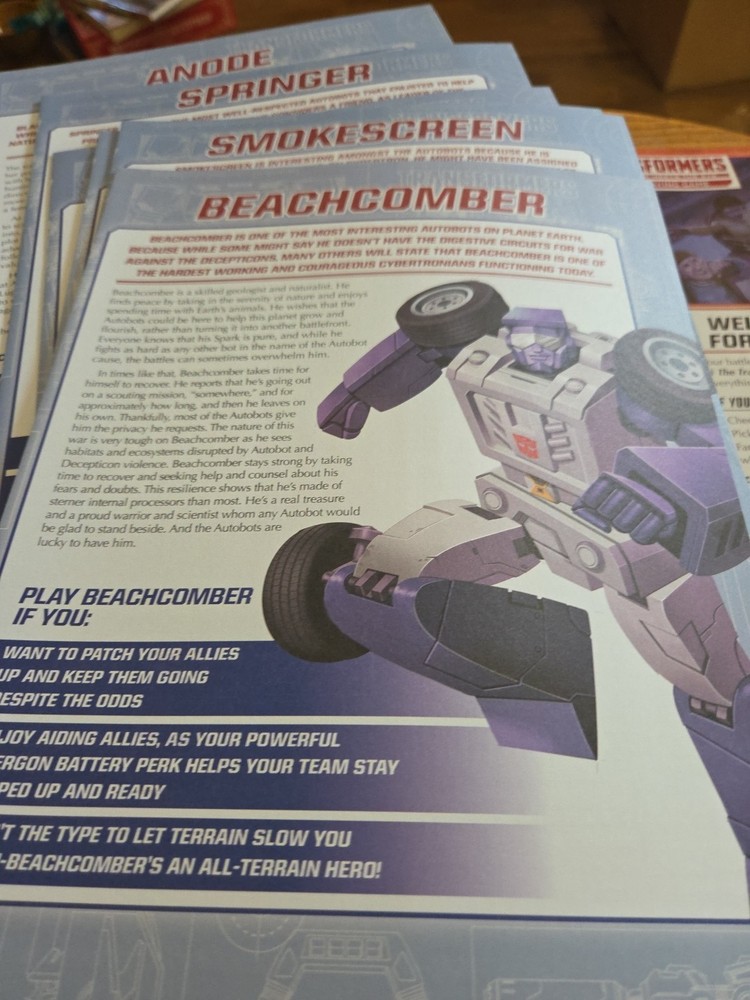 Transformers Roleplaying Game: Beginner Box Roll Out 2024 Hasbro. Open Box Only.