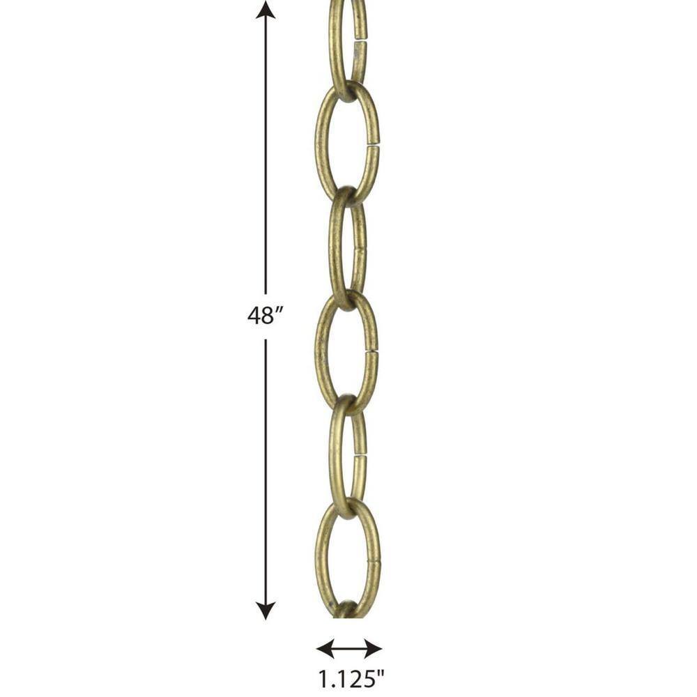Progress Lighting 48 in. Distressed Brass Accessory Chain