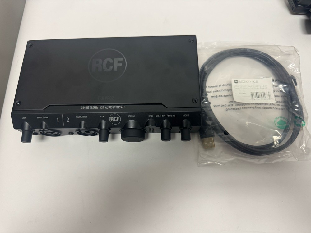 RCF TRK PRO2 24-BIT 192kHz Professional USB Audio Interface
