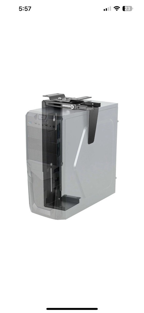 Suptek Adjustable Under Desk and Wall PC Mount, Computer Case CPU Holder Unde...