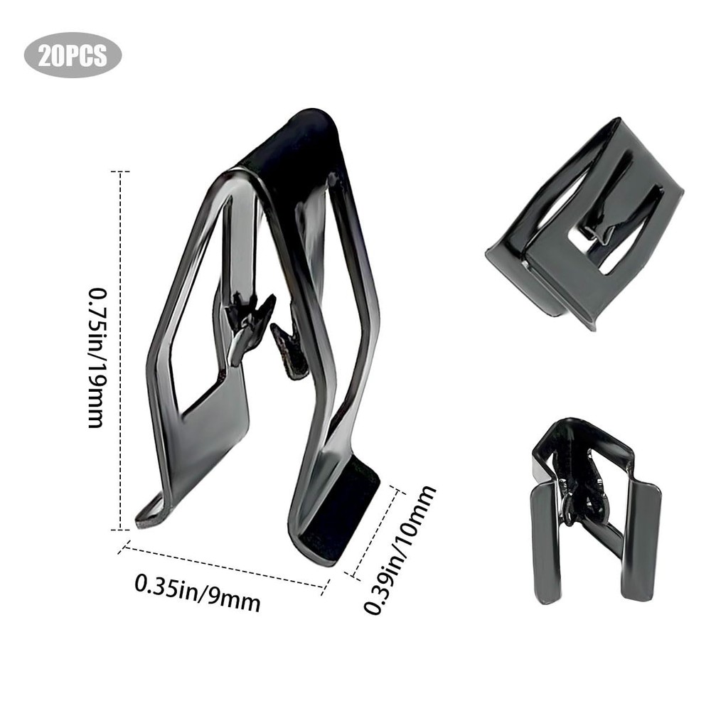 20 Pcs Universal Dashboard Trim Clips, Auto Dash Panel Retainer Clips, Trim Meta