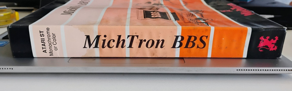 MichTron BBS; Atari ST ; Diskette; Complete in Box; Water damage
