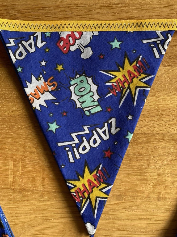 Fabric Bunting superhero party