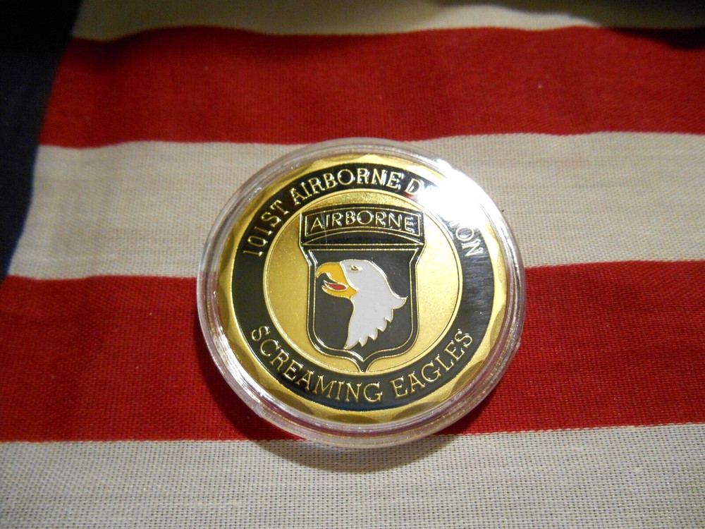 101ST AIRBORNE DIVISION SCREAMING EAGLES CHALLENGE COIN