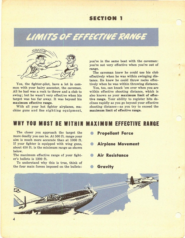 REPRINT "FIGHTER GUNNERY" AIR FORCES TRAINING COMMAND 1944 120p