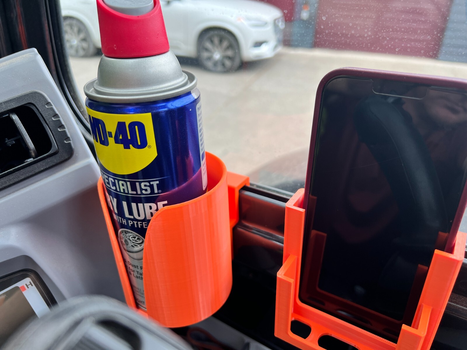 Kubota KX040-4 CAB Phone and Cup/Drink/Spray Bottle Holder