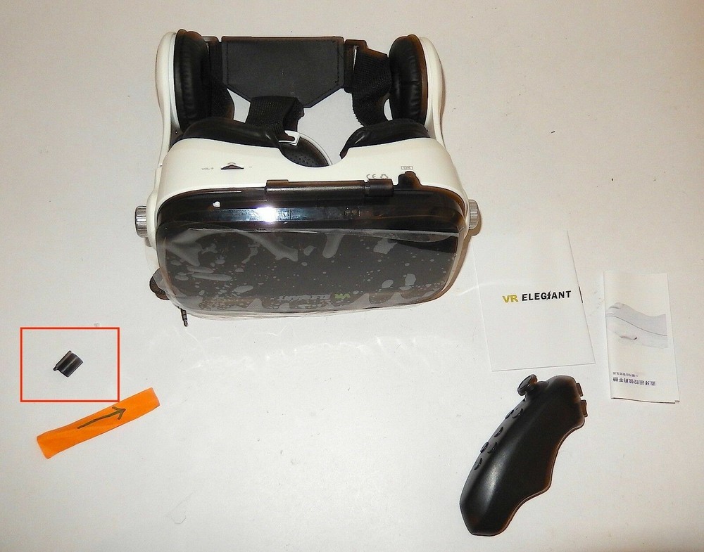 ELEGIANT 3D VR Headset Glasses Virtual Reality Headset (HINGE BROKEN)(SEE PIC)