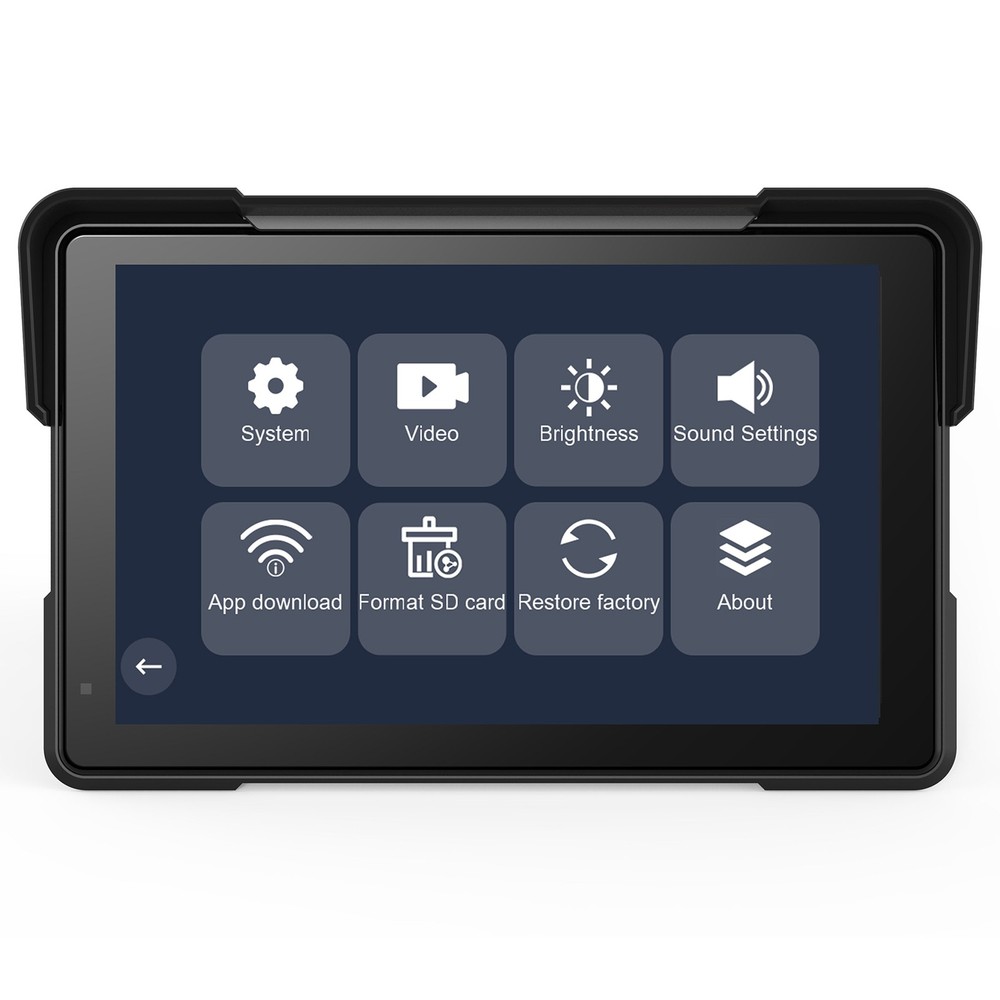 7" Motorcycle GPS Navigation Touch Screen Wireless CarPlay Android Auto Cam WIFI