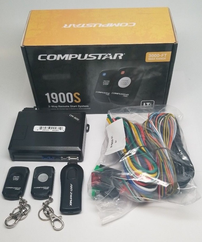 Compustar 1900S , 2-Way Led Remote Start, 2-1 Button, 3000 Ft with BLADE-AL