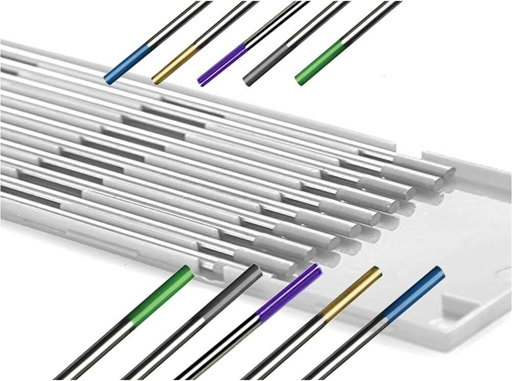 WeldingCity® 10-PK TIG Welding Tungsten ASSORTED GN-VT-GY-AU-BU .040"-1/16" x 7"