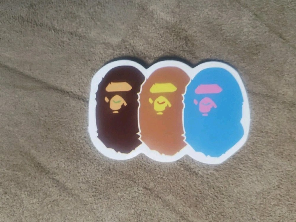 Bape Heads Sticker