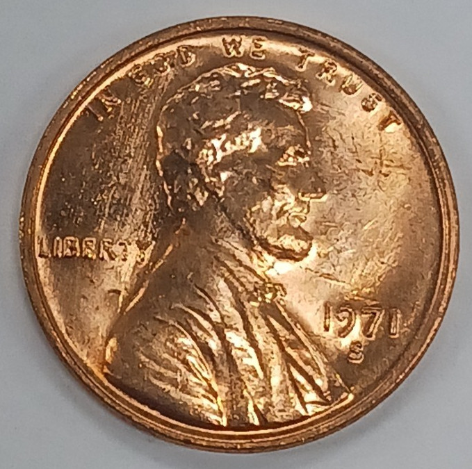 1971-S Lincoln Cent BU Red Uncirculated
