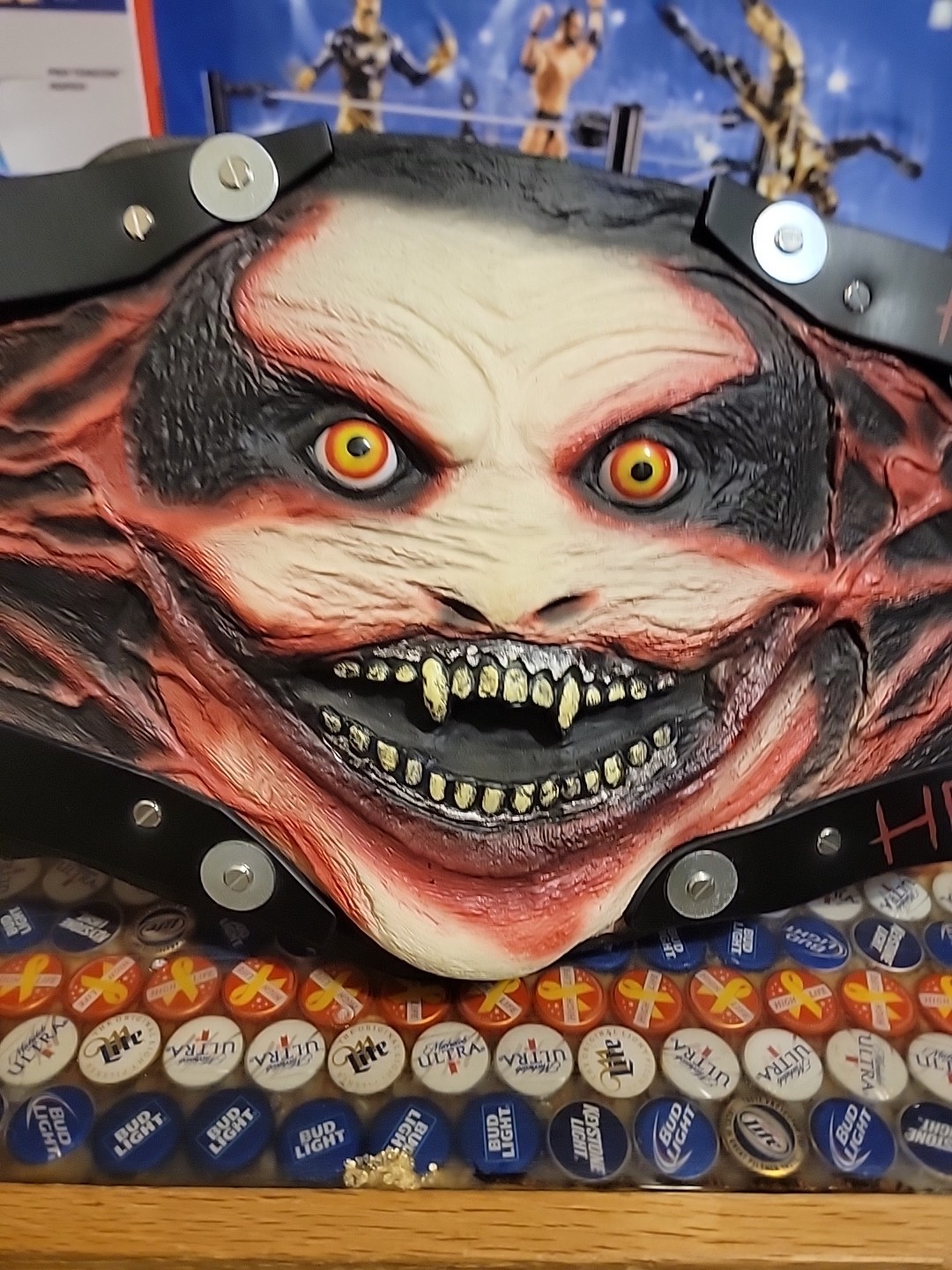 WWE OFFICIAL AUTHENTC REPLICA THE FIEND  BRAY WYATT WORLD TITLE BELT