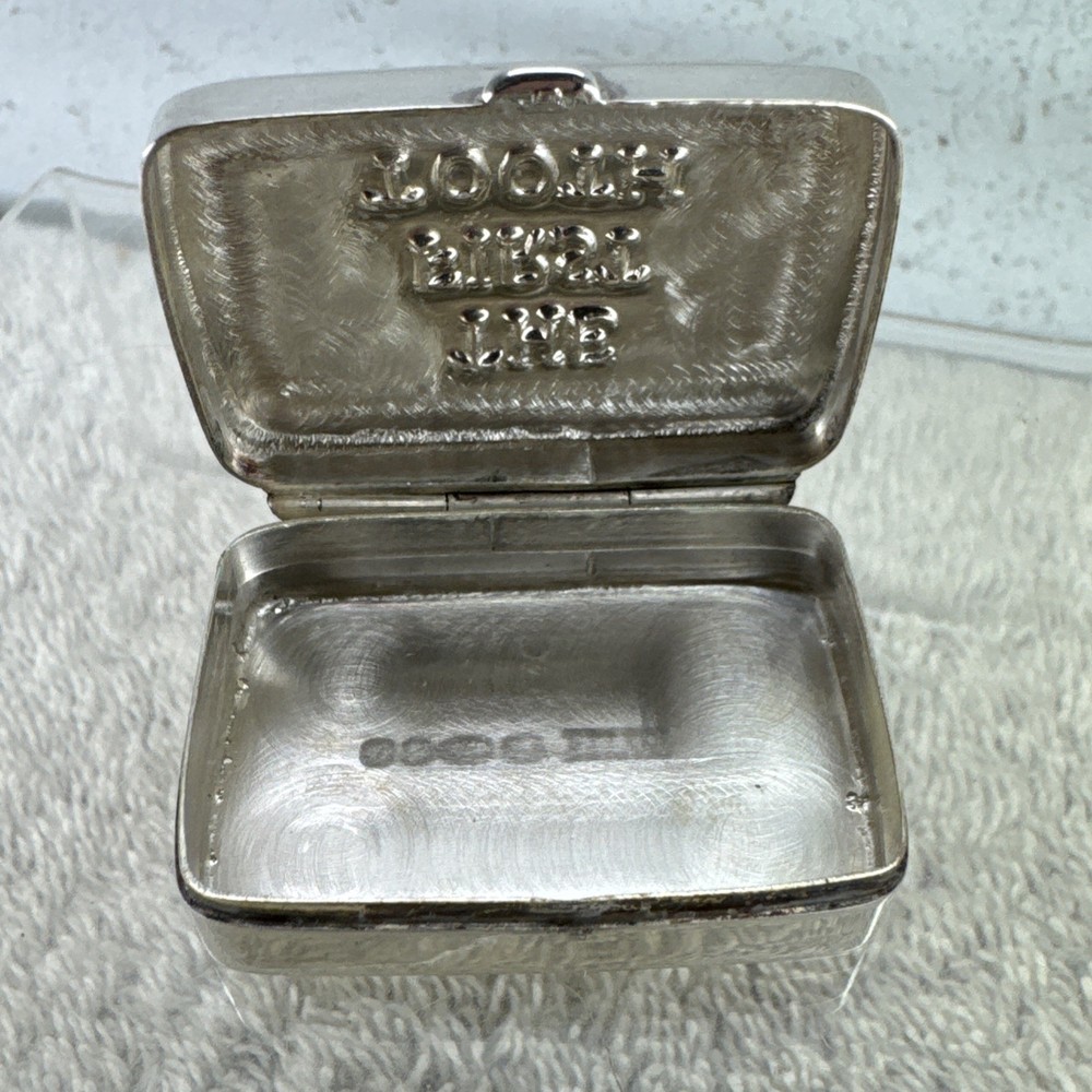 Solid Silver 'The First Tooth' Pill Box, London 2008