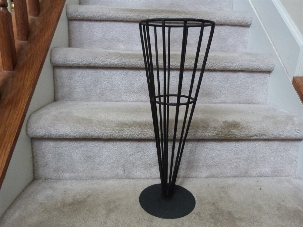 VTG 1950s Solid Metal Umbrella Stand Mathieu Matégot Walter Bosse Attributed