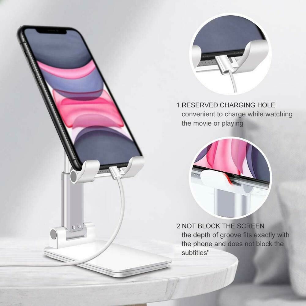 Universal Phone Tablet Stand Adjustable Desktop Holder Mount for iPad iPhone New