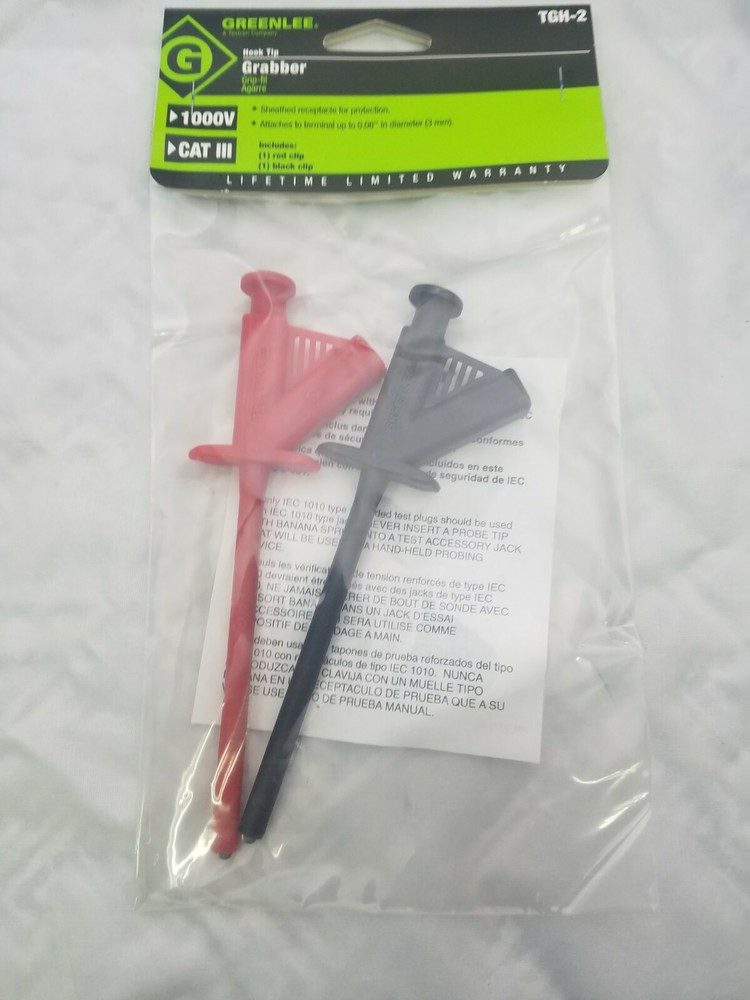 GREENLEE TGH-2 HOOK TIP GRABBER,10A 1000V CAT3