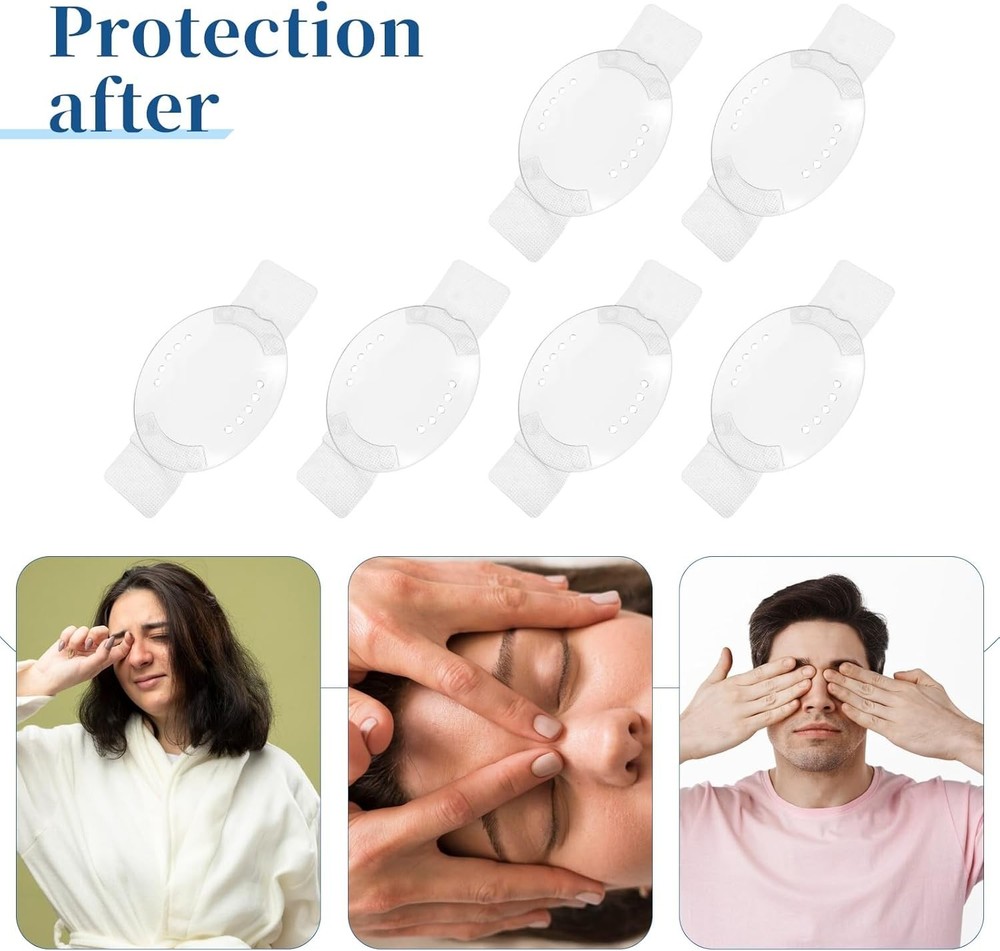 Eye Shield after Cataract Surgery 6Pcs Plastic Eye Patch Comfortable Clear Eyes