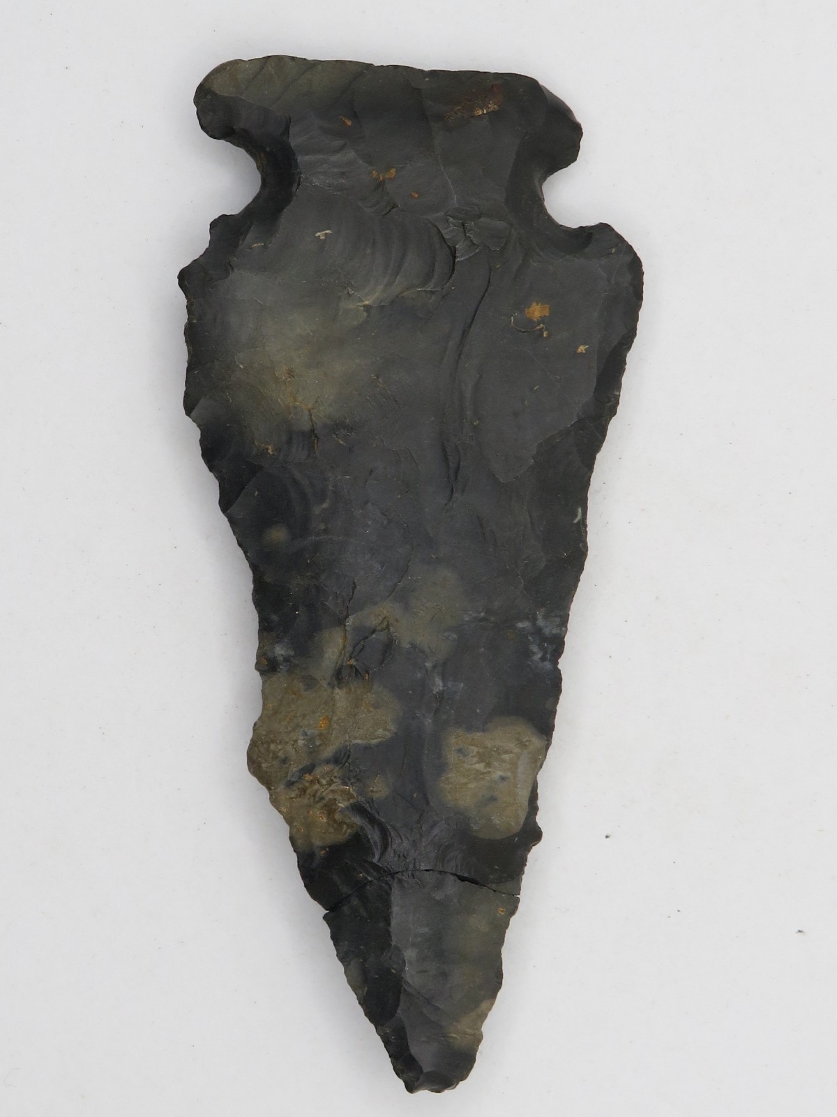 3½" SIDE NOTCHED INDIAN ARROWHEAD - AUTHENTIC with GREAT COLOR! *