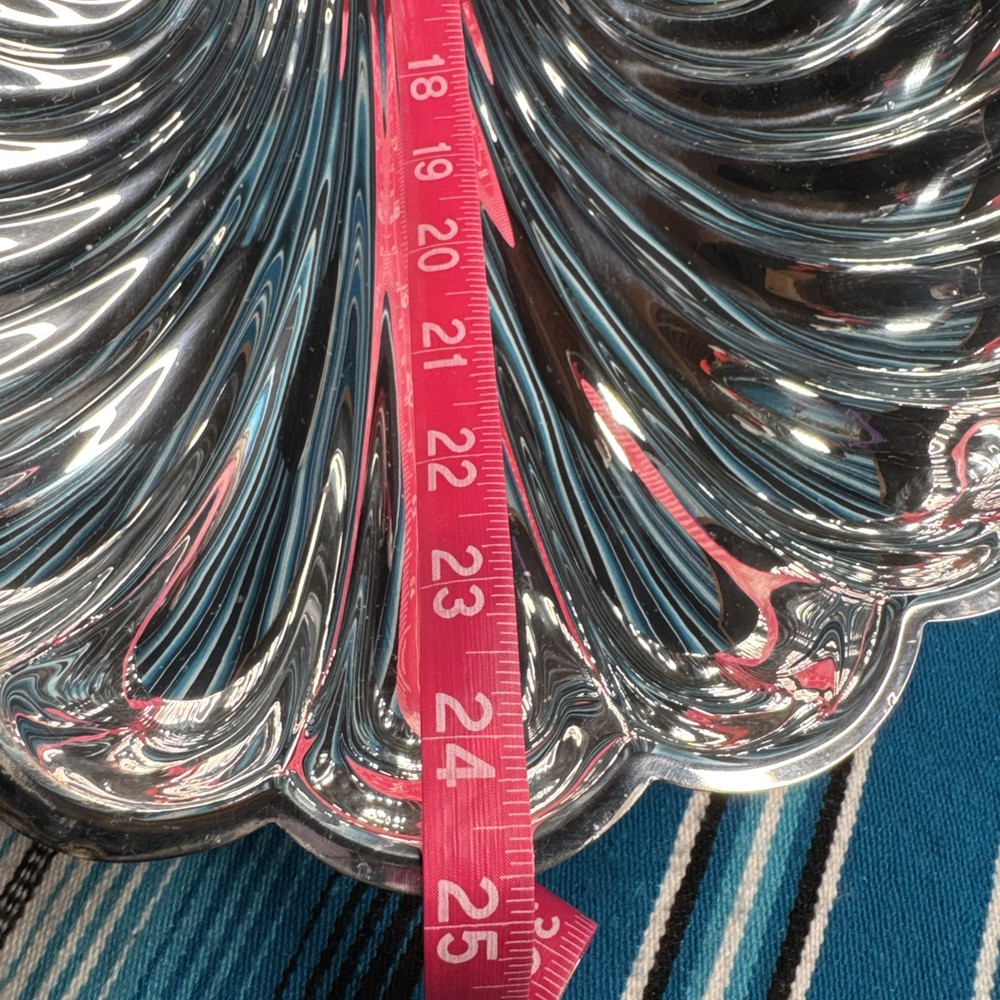 Leonard Silverplate Swan Clam Shell Hinged Server Figural Handle VTG