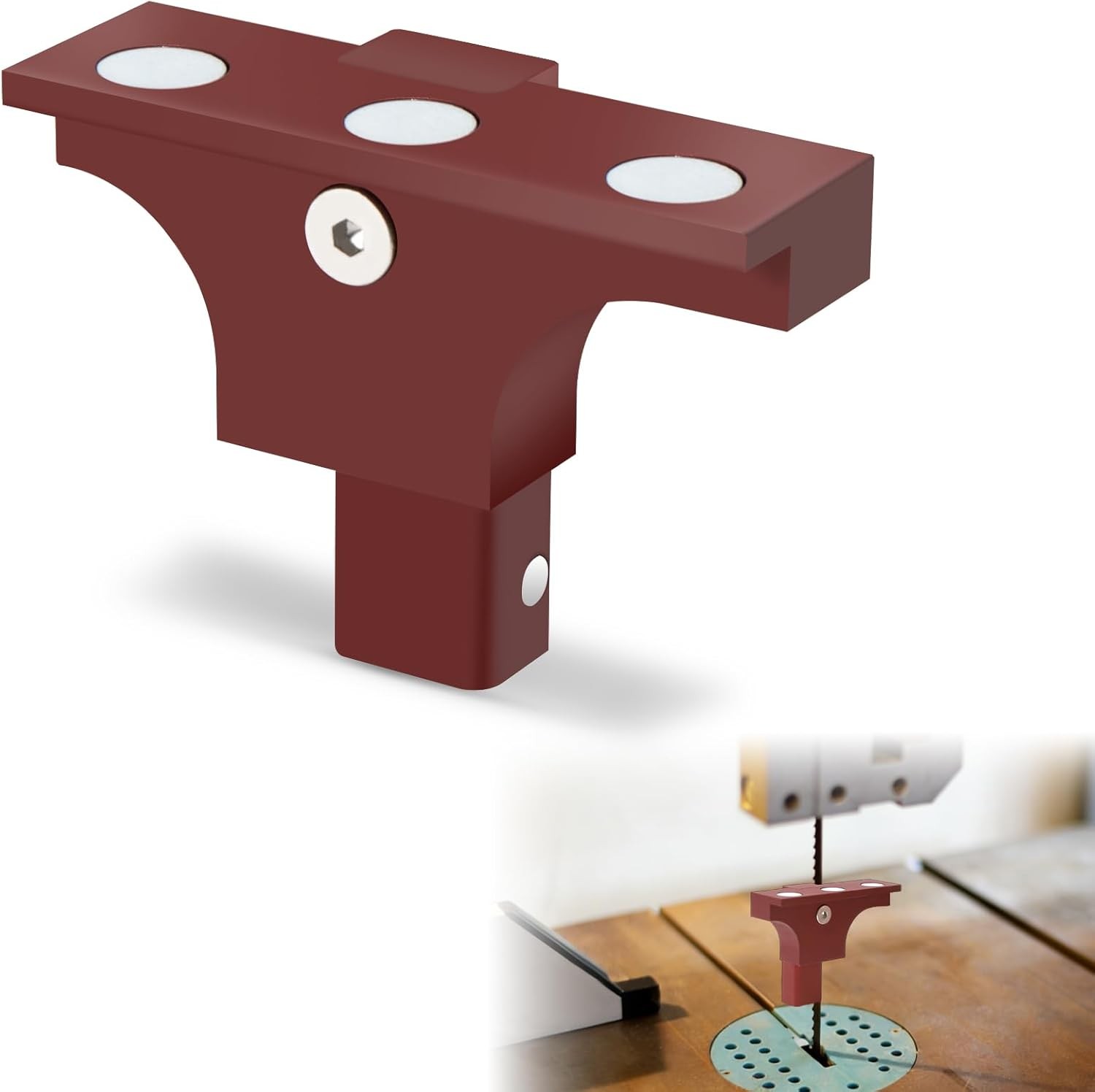 Precision Alignment Tool Compatible with Bandsaw Table, Magnetic Adhesion