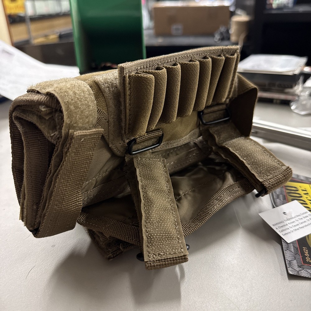 Voodoo Tactical Adjustable Cheek Rest w/ Ammo Carrier