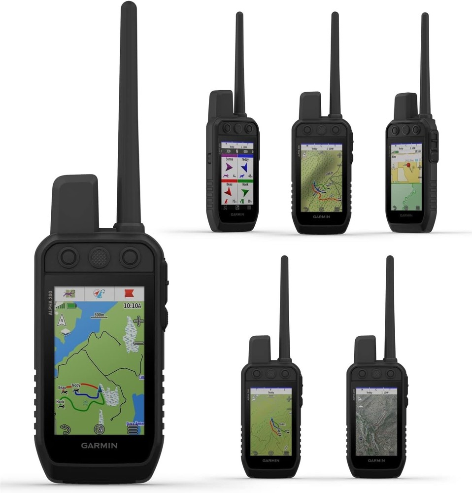 Garmin Alpha 200 Handheld Multi-Dog Tracker and Trainer with Power Pack Bundle