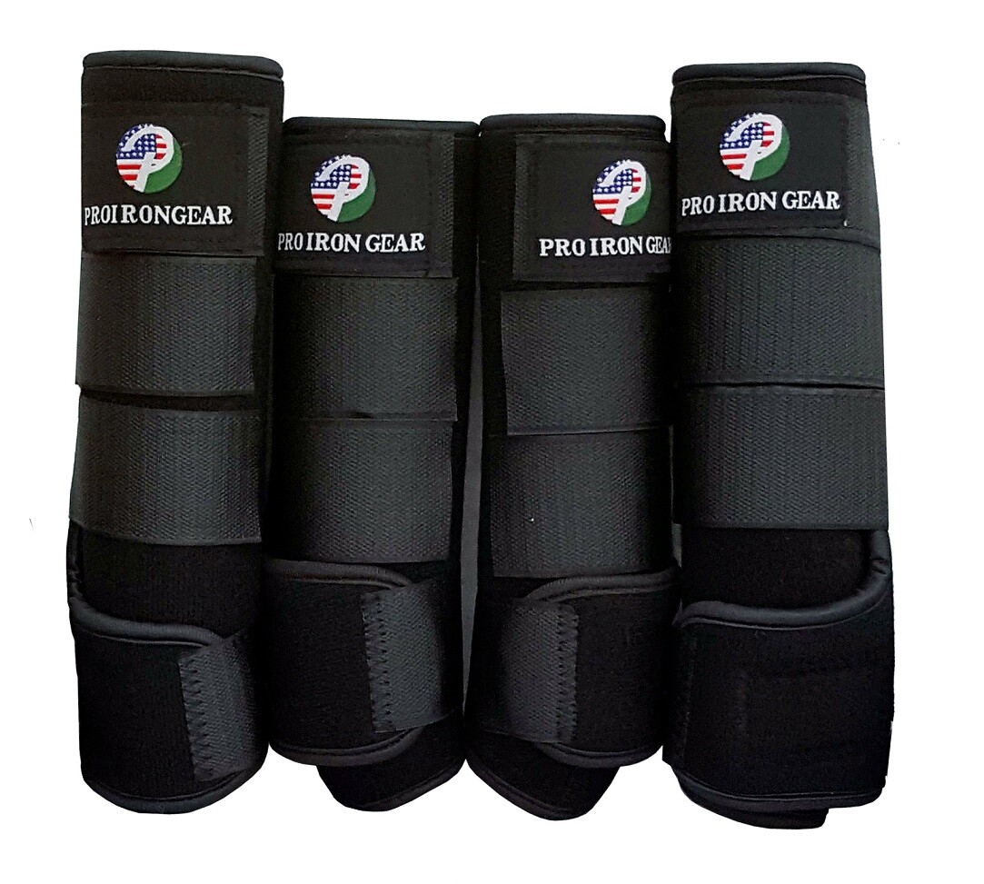 Horse Boots Set of 2 Medicine Brushing Support Boots Equestrian Boots Set of 4