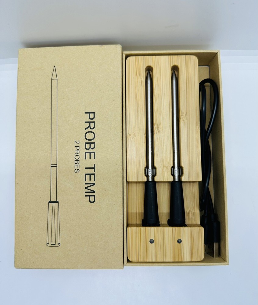 UPMSX Smart Wireless Meat Thermometer with 2 Probes 165ft Wireless Range