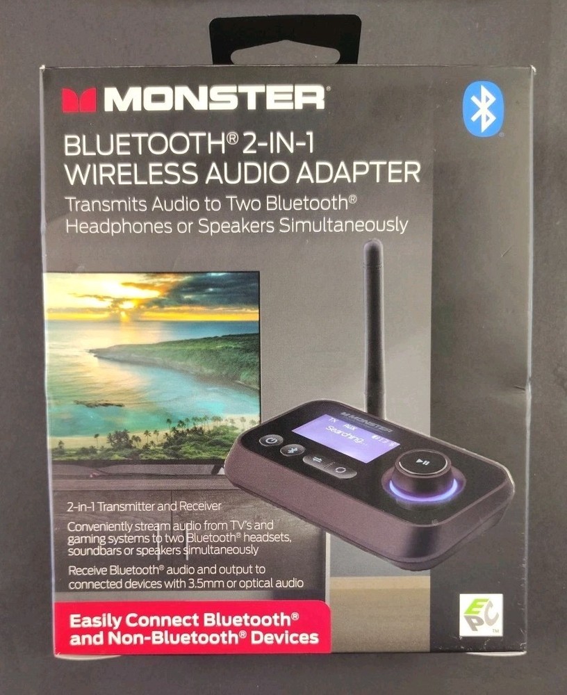​Monster Bluetooth 2-in-1 Audio Adapter: TX/RX