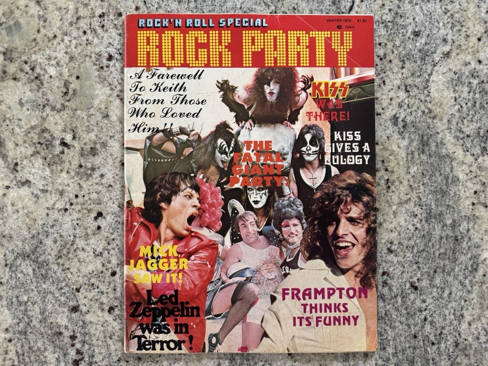 KISS 1978 ROCK PARTY KISS SPECIAL MAGAZINE FROM THE USA AUCOIN VINTAGE VERY RARE