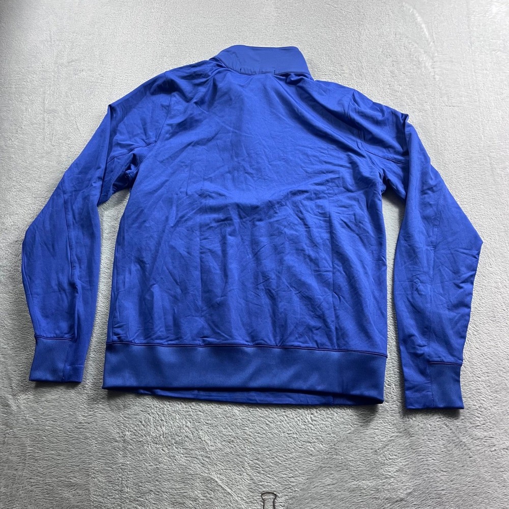 B. Draddy Mens Quarter Zip Pullover Royal Blue Performance Golf Jacket Size M