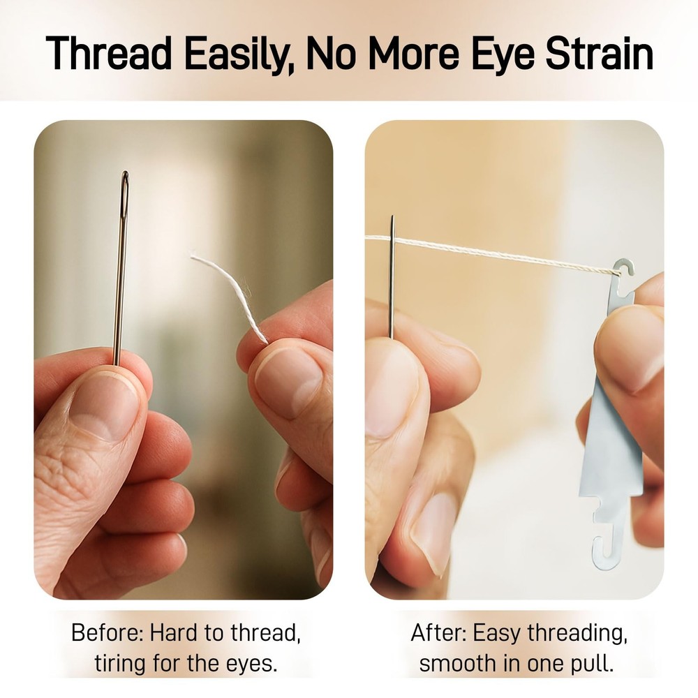 Needle Threaders 30Pcs Stainless Steel Sewing Needle Threader Tool Needle Thread