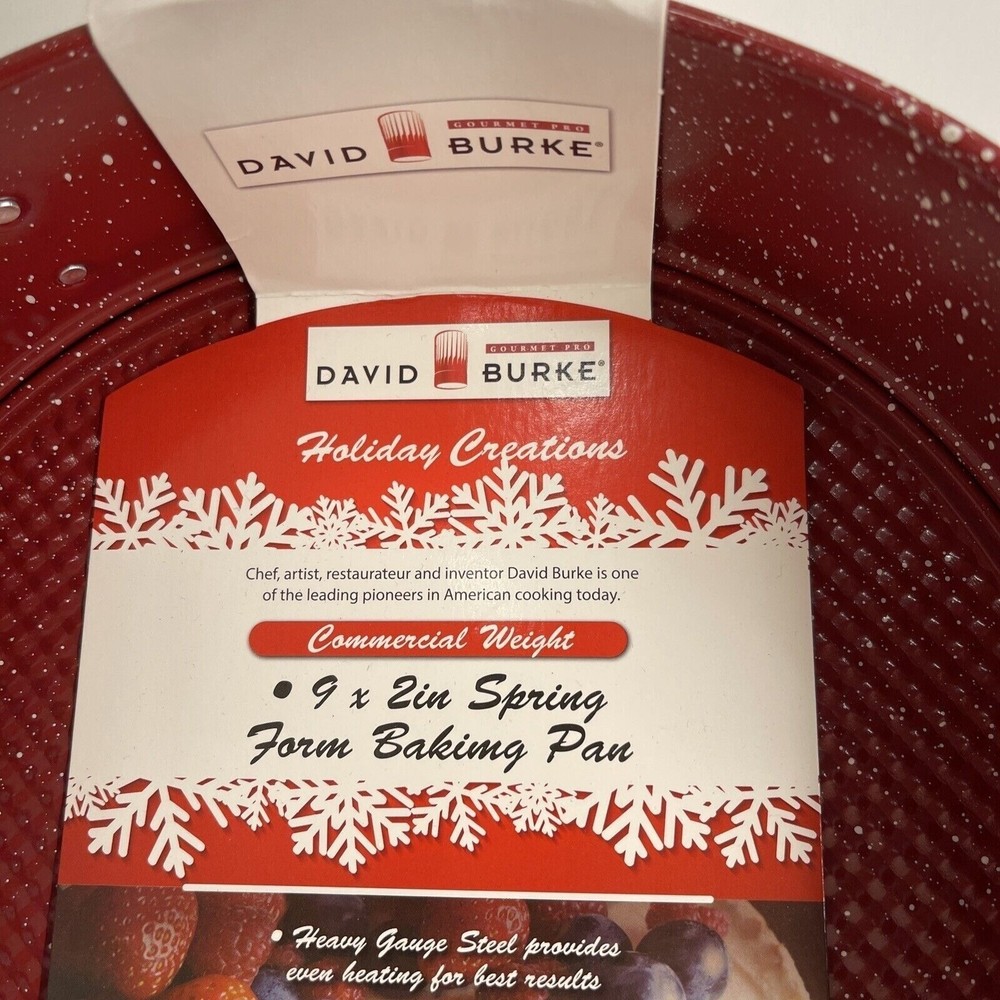 David Burke Springform Pan Bakeware 9" x 2" Nonstick Coating Air Flow Tech