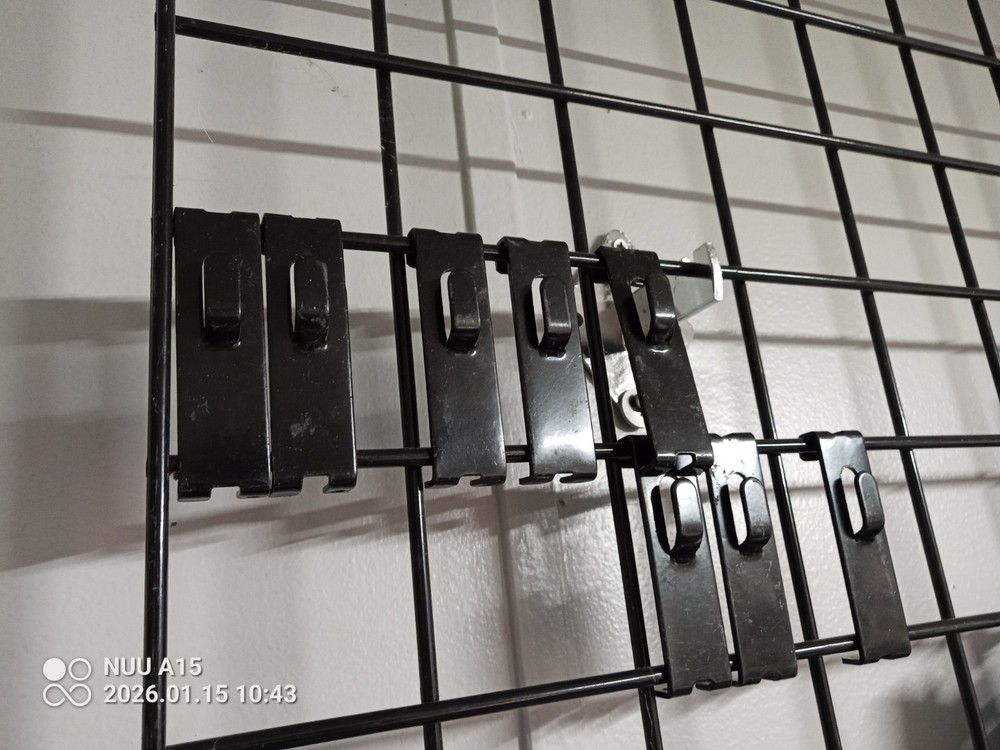 20 Pieces Black Gridwall Utility Hook For Grid Panel Display