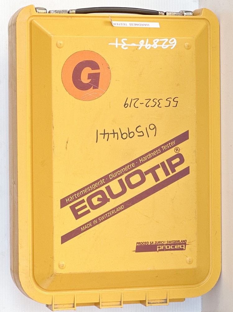 Proceq Equotip Hardness Tester with Type-D Test Block and Type-E Probe