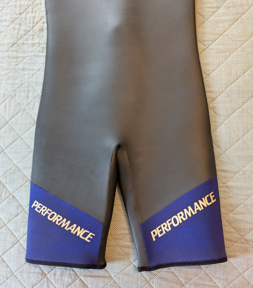 Performance Medium Wetsuit Dive Surf Black Sleeveless Shorty Front Zip