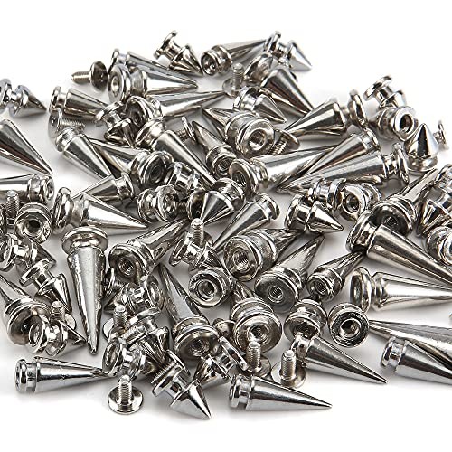 70 Sets Mixed Shape Spikes and Studs Assorted Sizes Tree Spikes Mixed 70Pcs