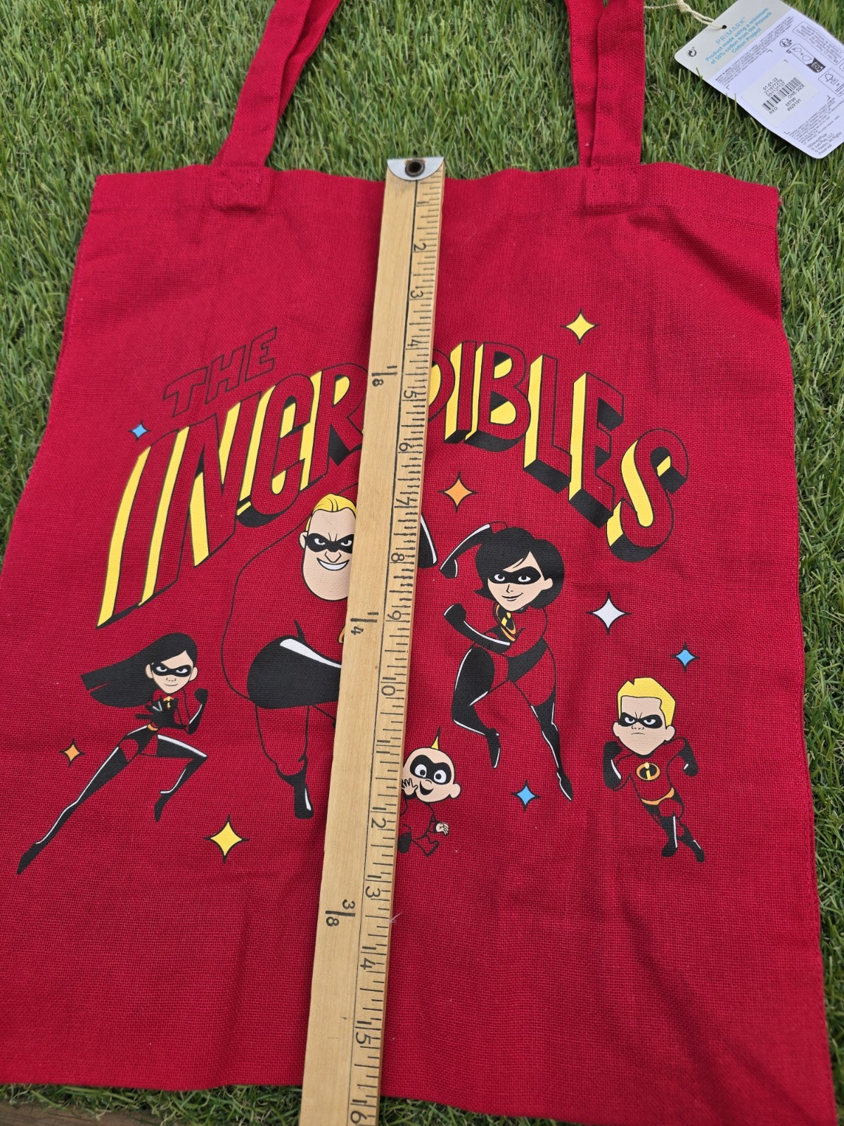The Incredibles Primark Exclusive Tote Bag New with Tags Pixar Authentic Merch