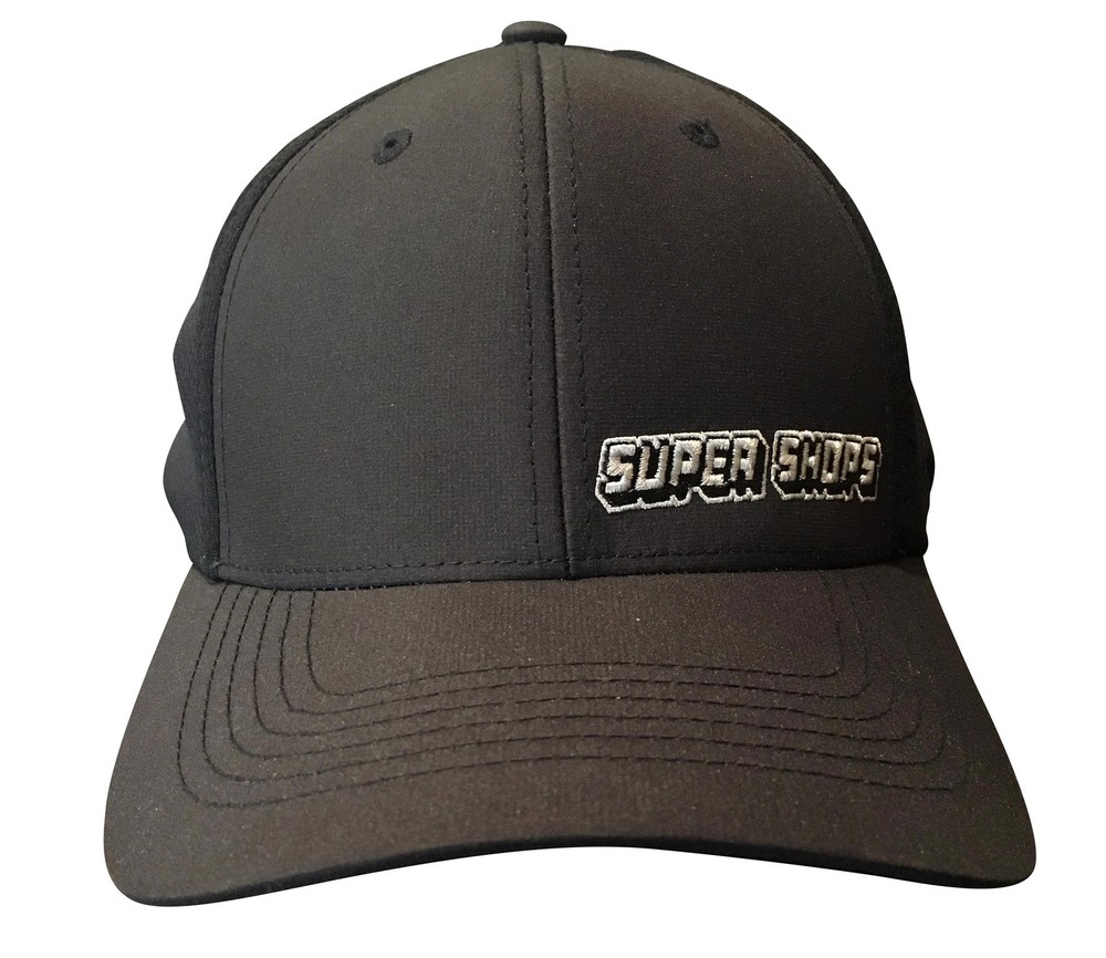 Super Shops SS15013 Fitted Mesh Hat - Black