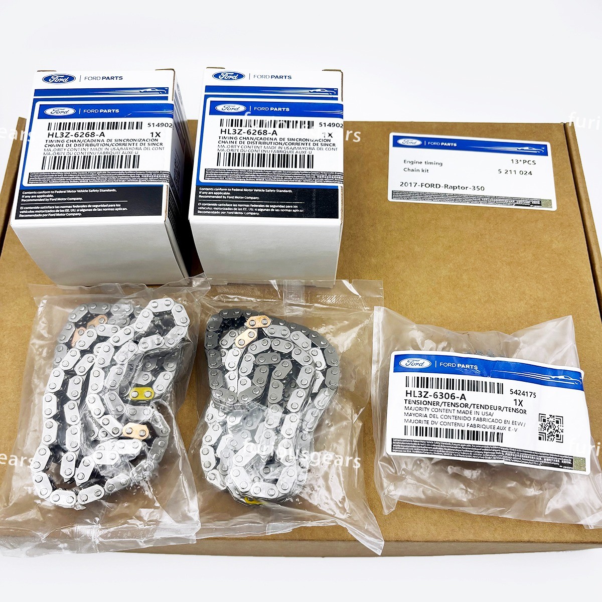 OEM Timing Chain Kit For 17-24 Ford F150 3.5L Ecoboost ML3Z-6C526-A, HL3Z-6268-A