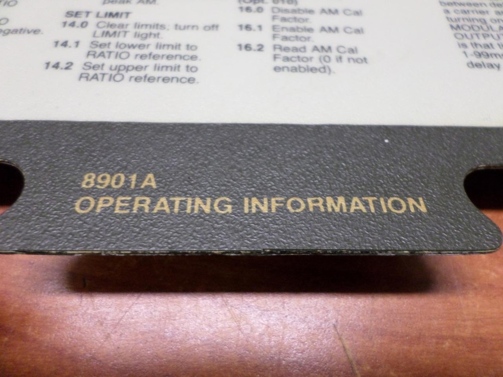 HP 8901A Modulation Analyzer